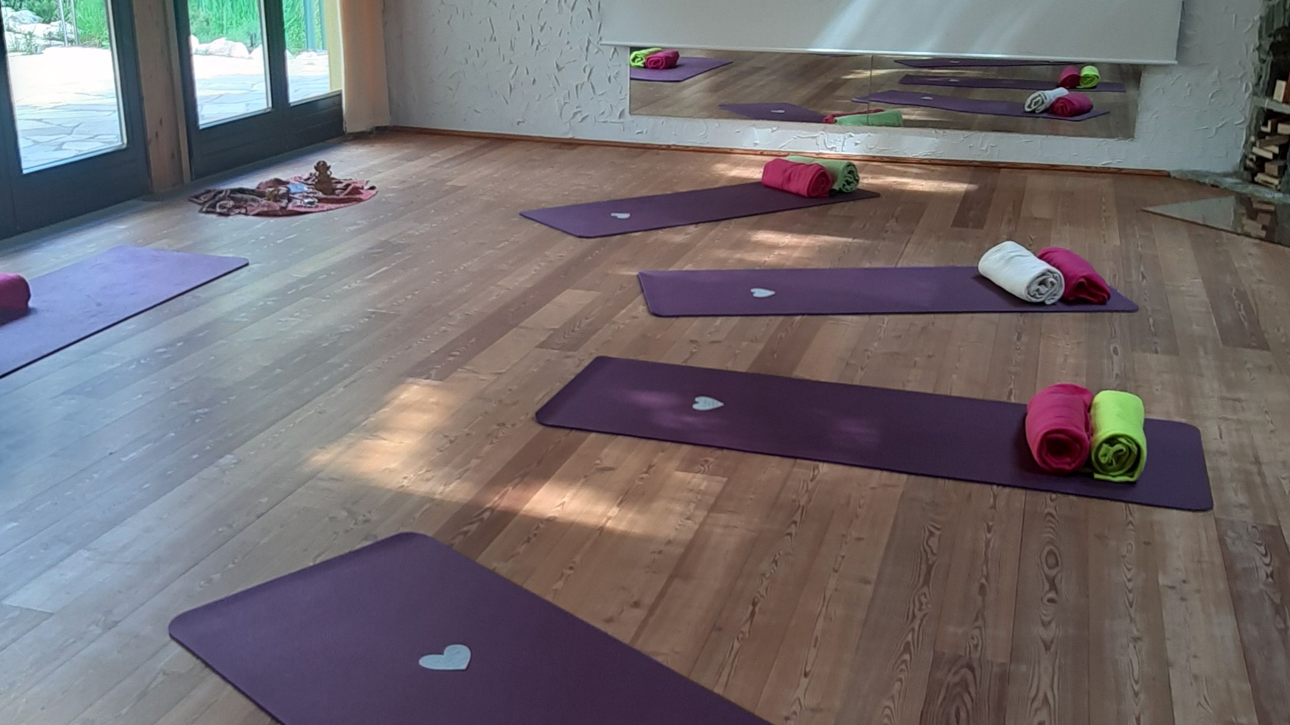 Yoga Raum mit Matten 2 Molzbachhof